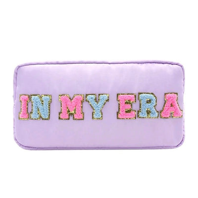 In My Era Cosmetic Bag - Varsity Collection - Lemon And Lavender Toronto