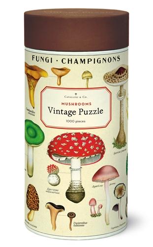 1000 pc Vintage Puzzle " Mushrooms" - Cavallini - Lemon And Lavender Toronto