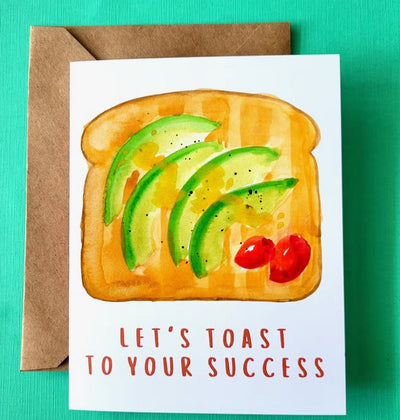 Avocado Toast Congratulations Card - Lemon And Lavender Toronto
