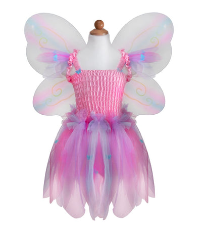 Butterfly Dress w/Wings & Wand, Pink/Multi - Lemon And Lavender Toronto