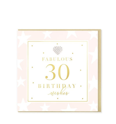 Fabulous 30 Birthday Wishes Card - Lemon And Lavender Toronto