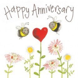 Happy Anniversary- Card (Bees) - Lemon And Lavender Toronto