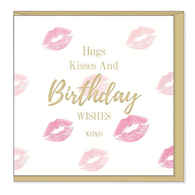 Hugs and Kisses Birthday - Mad Dots Card - Lemon And Lavender Toronto