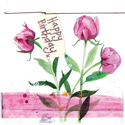 Peonies Flower Birthday Card - Lemon And Lavender Toronto
