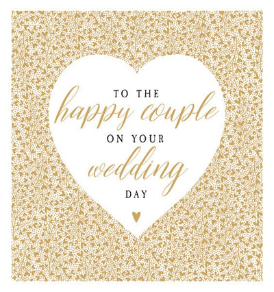 To the happy couple on your wedding day Card - Lemon And Lavender Toronto