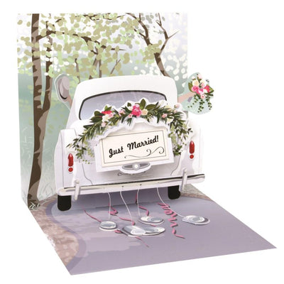 Wedding Car POP UP Card - Lemon And Lavender Toronto
