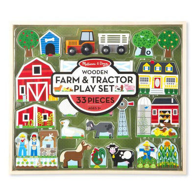 Wooden Farm & Tractor Play Set - Lemon And Lavender Toronto