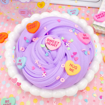 Conversation Heart Fluff Slime