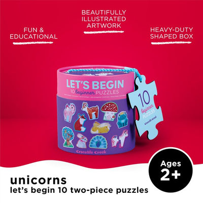 Let's Begin 2-Piece Puzzles: Unicorn