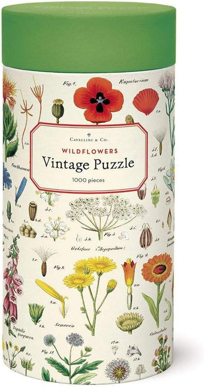 1000 pc Vintage Puzzle " Wildflowers" - Cavallini - Lemon And Lavender Toronto