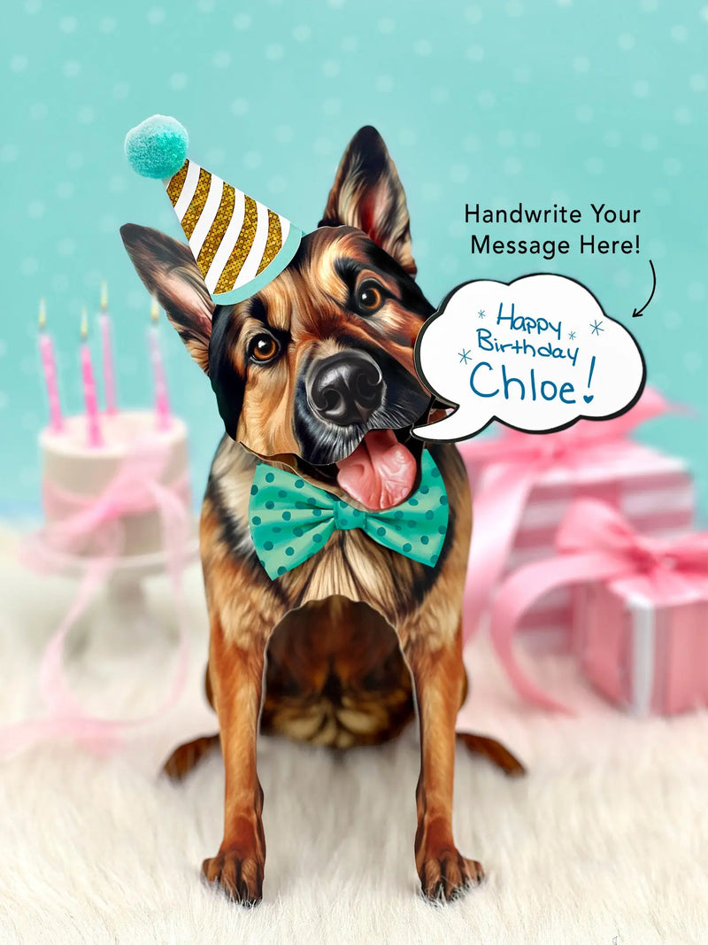German Shepherd Pop-Up Card