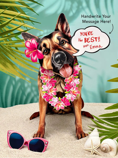 German Shepherd Pop-Up Card