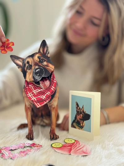German Shepherd Pop-Up Card