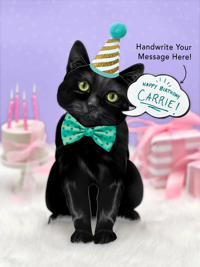 Black Cat Pop-Up Card