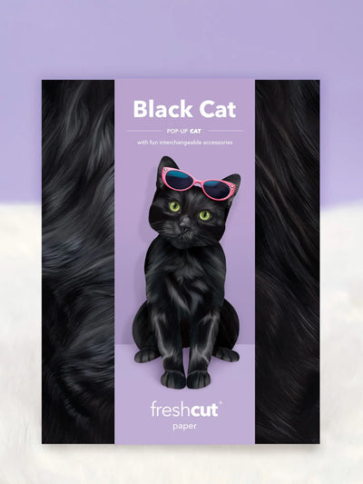 Black Cat Pop-Up Card