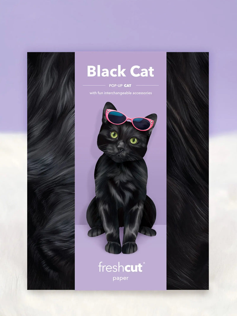 Black Cat Pop-Up Card
