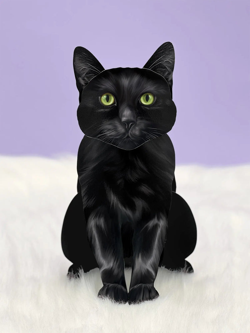 Black Cat Pop-Up Card