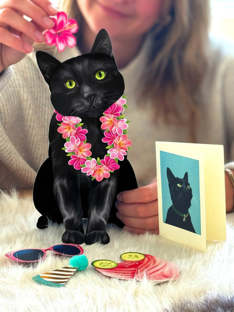 Black Cat Pop-Up Card