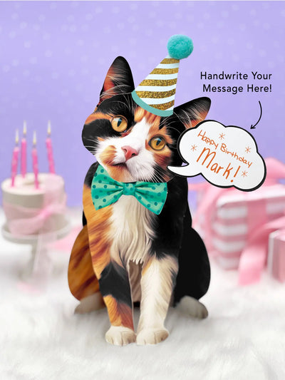 Calico Cat Pop-Up Card