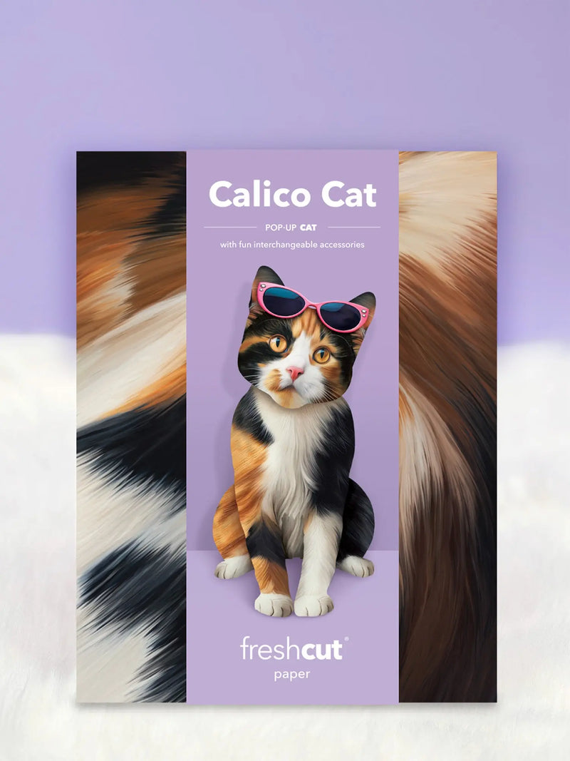 Calico Cat Pop-Up Card