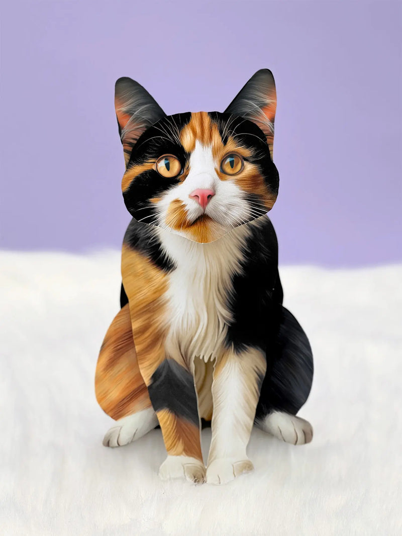 Calico Cat Pop-Up Card