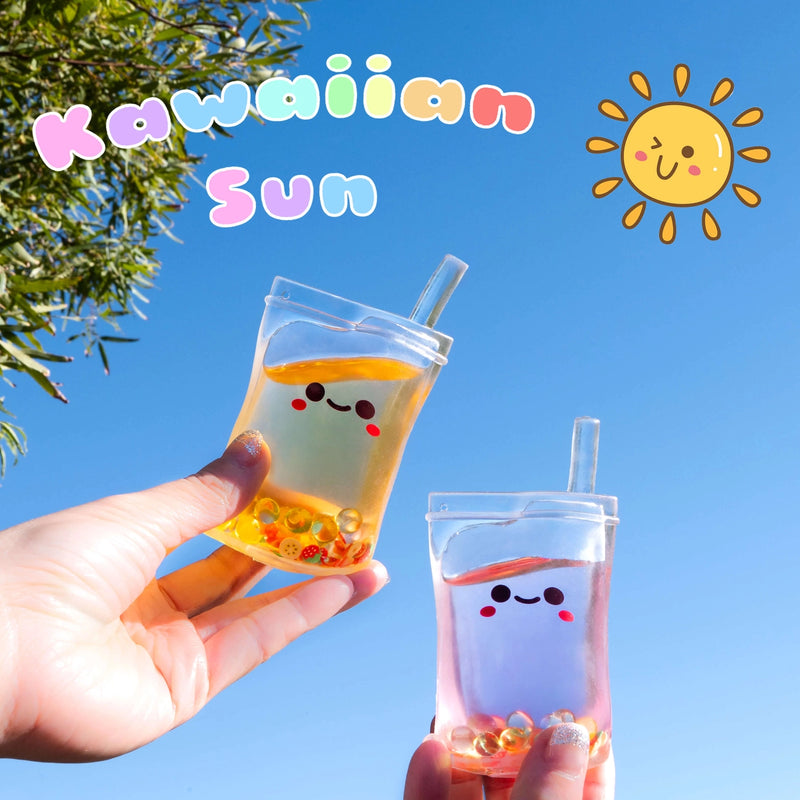 Kawaiian Sun Fruit Juice Squishy Sensory Toy