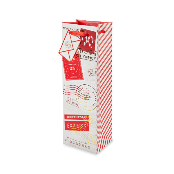 North Pole Delivery Wine Bag