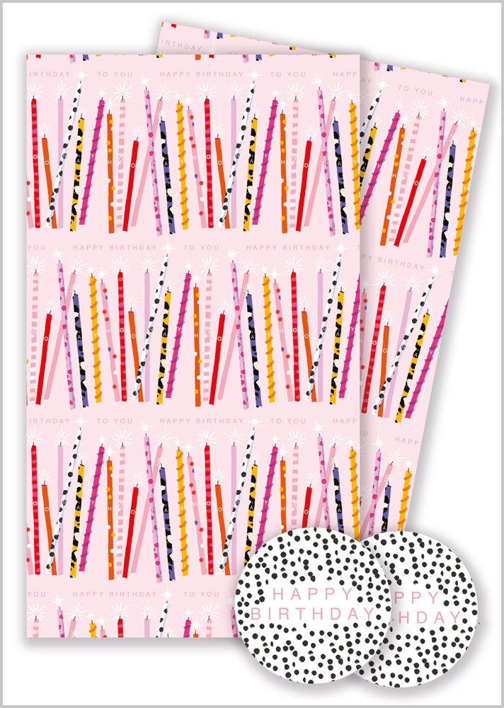 Candles Gift Wrap Pack