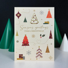 Retro Seasons Greetings Christmas Card