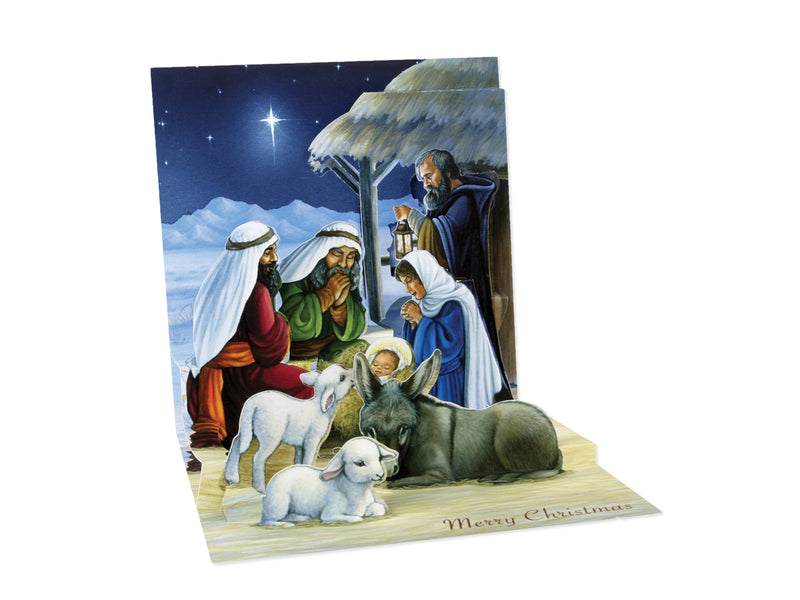Holy Night - Pop Up Christmas Card