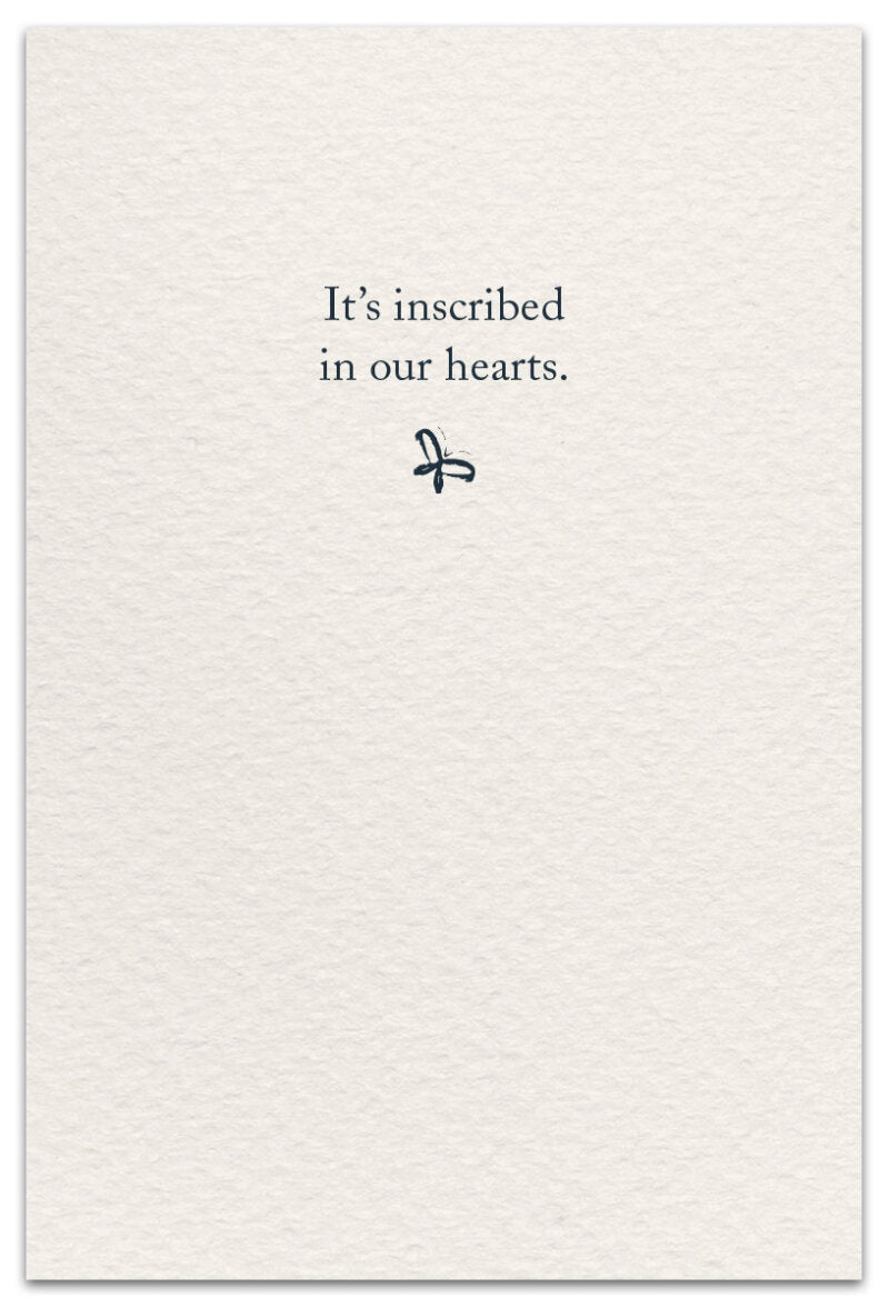 Cursive Thank You  Card