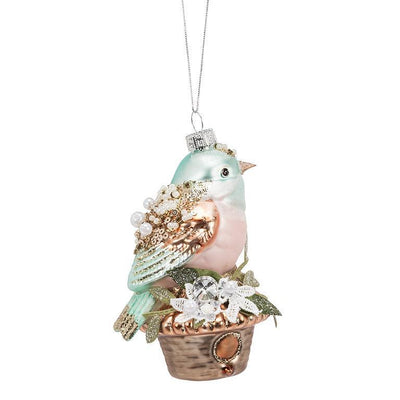 Bird on Nest Ornament