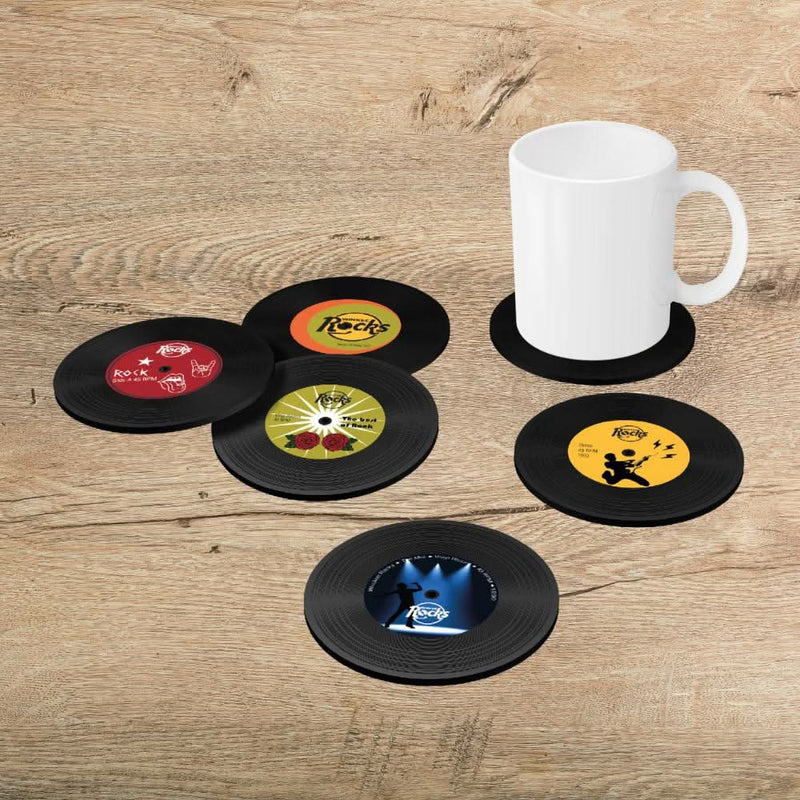 Vinyl Rock Coasters