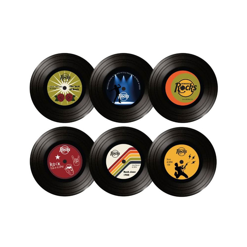 Vinyl Rock Coasters