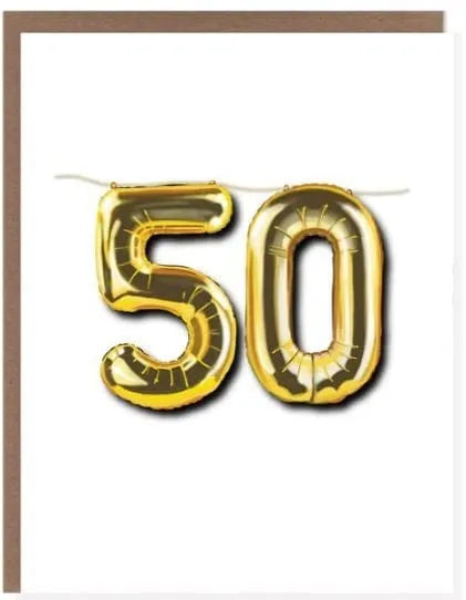 50 Balloon Card