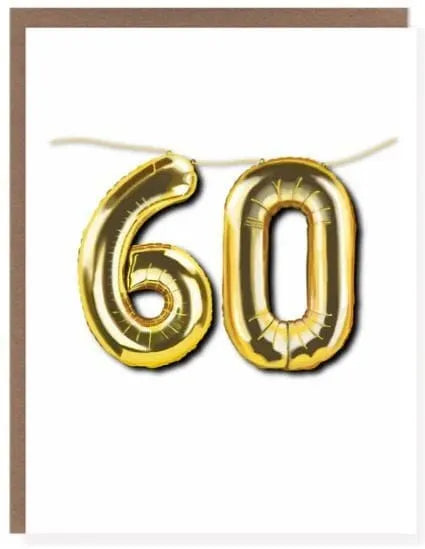 60 Balloon Card