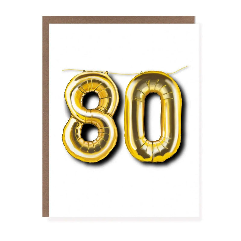 80 Balloon Card