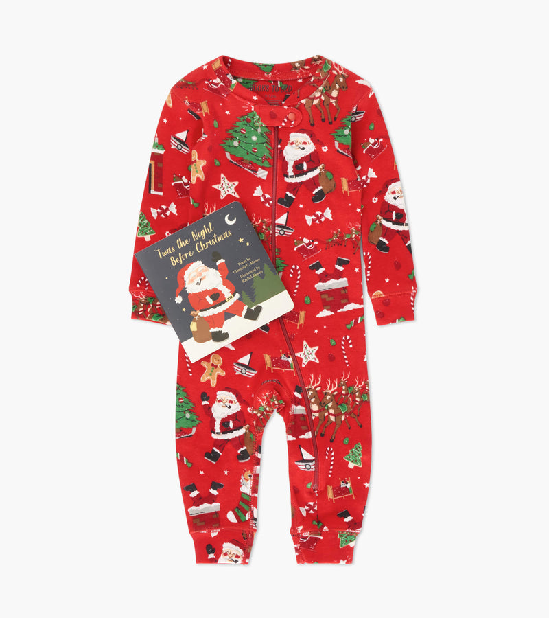 Twas The Night Before Bed Christmas Book and Infant Sleeper-Hanging