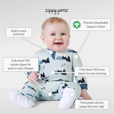 Little Adventurer - Babysuit - Footed- Zippy Jamz