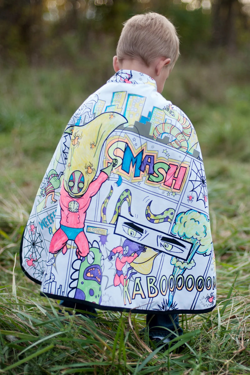 Colour-A-Cape Reversible Spider Super Hero