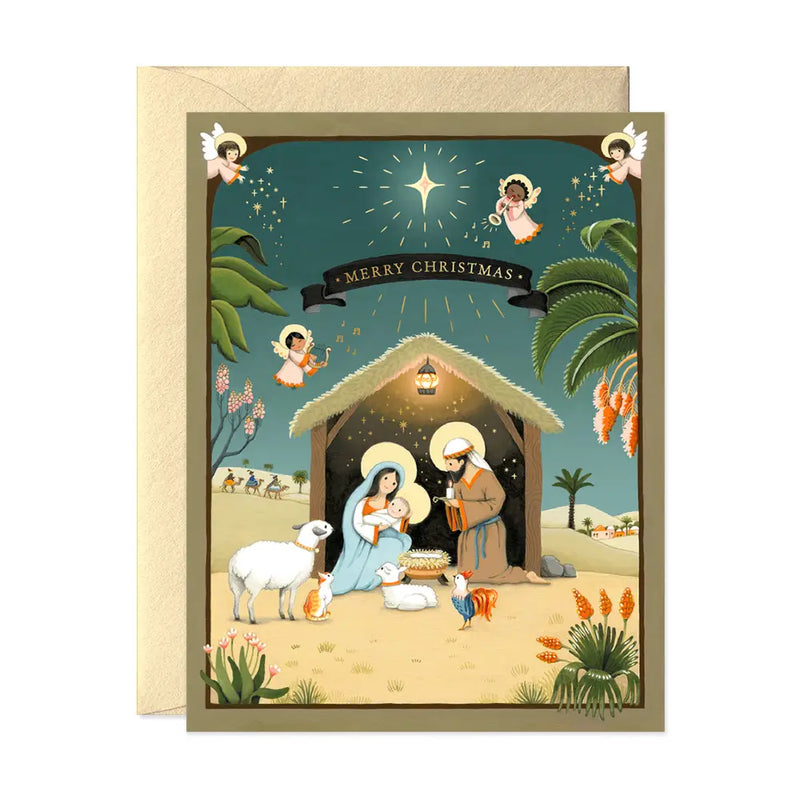 Nativity Christmas Holiday Greeting Card