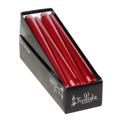 10 Inch Metallic Taper Candle - SOLD INDIVIDUALLY