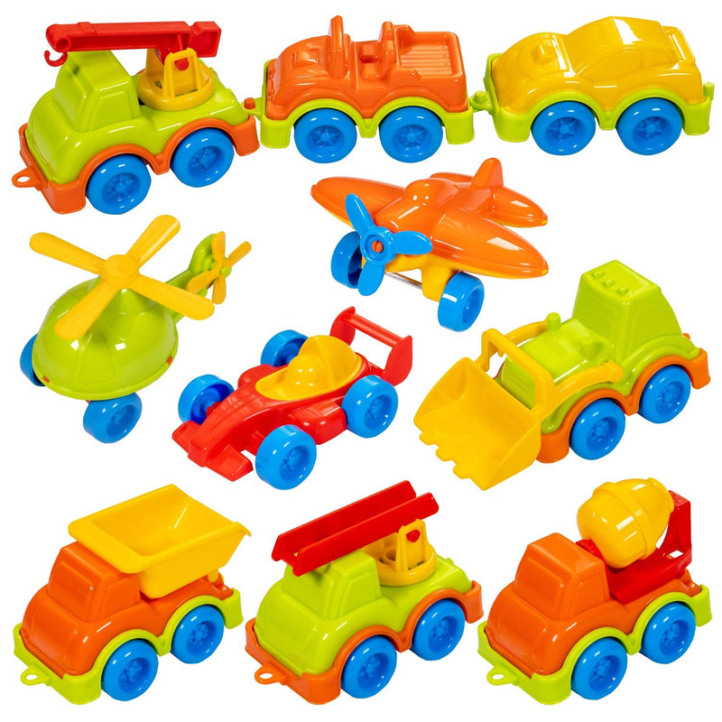 Assorted Toy Vehicles Set - 10 Pack - Made in Ukraine