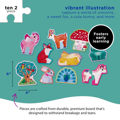 Let's Begin 2-Piece Puzzles: Unicorn