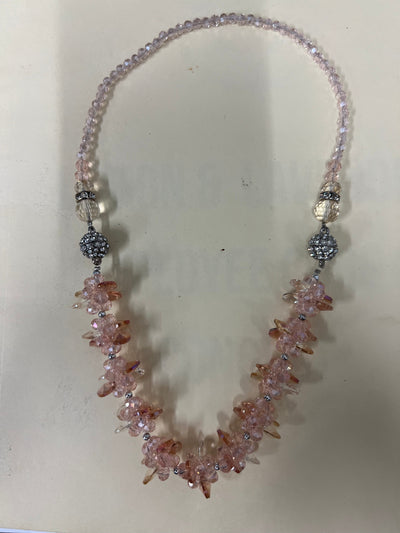 2 in 1 Necklace & Bracelet Pink Color - Lemon And Lavender Toronto