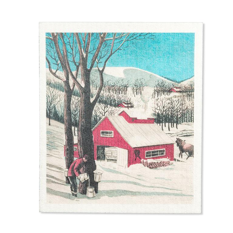 Maple Sugar Shack  Dishcloth