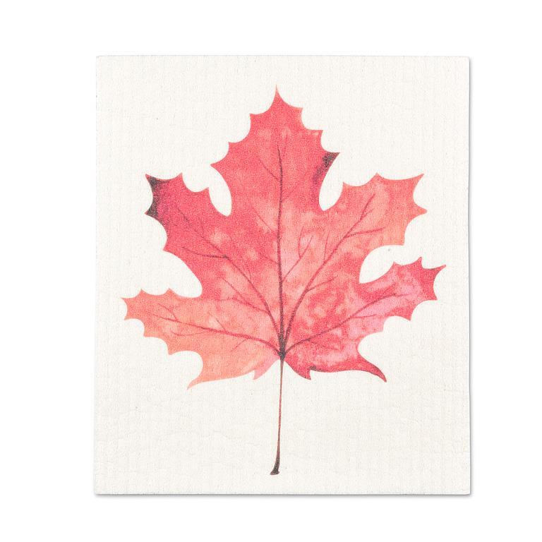 Single Maple Leaf Dishcloth