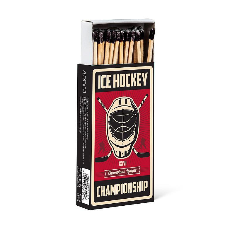Retro Hockey Print Matches.