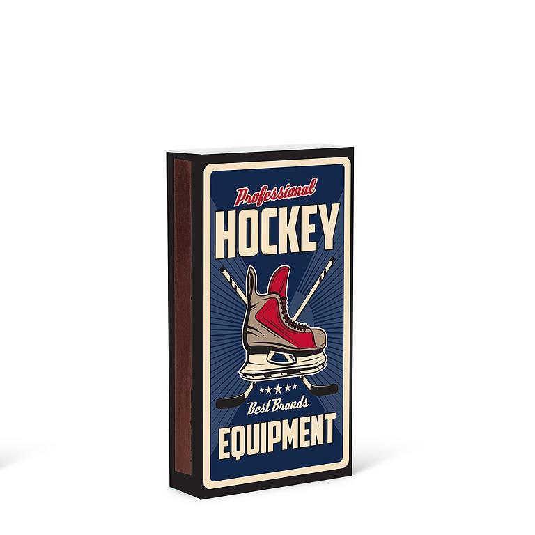 Retro Hockey Print Matches.