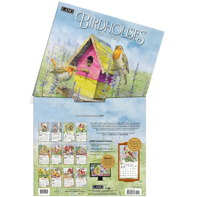 Birdhouses 2026 Wall Calendar